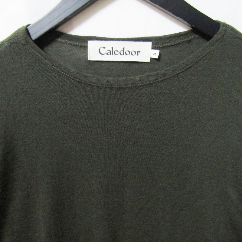 【美品】caledoor カレドアー　メリノ長袖カットソー ロンT ウール 黒 メリノウールロングスリーブTシャツ(MEN) 全4色 | BRITISH MADE