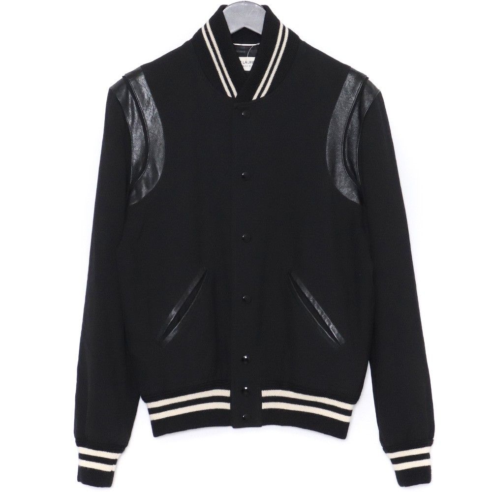 SAINT LAURENT テディスタジアムジャケット サイズ42 ブラック