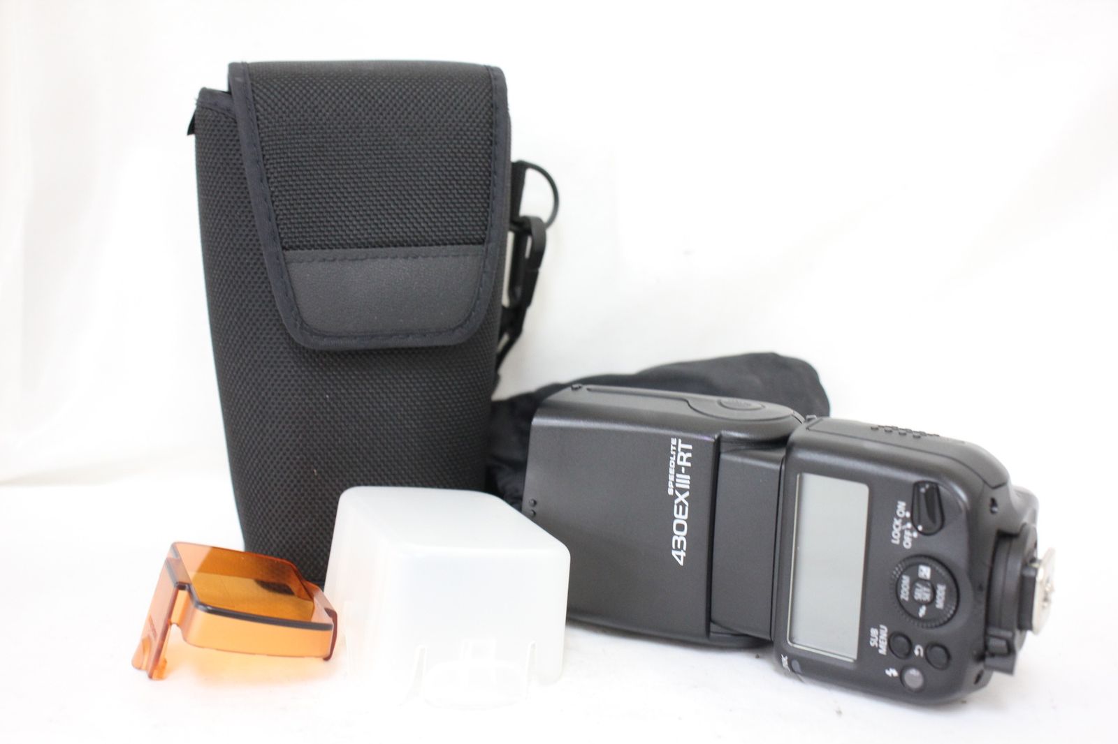 返品保証 キャノン Canon Speedlite 430EX III-RT ソフトケース付き フラッシュ ストロボ e276