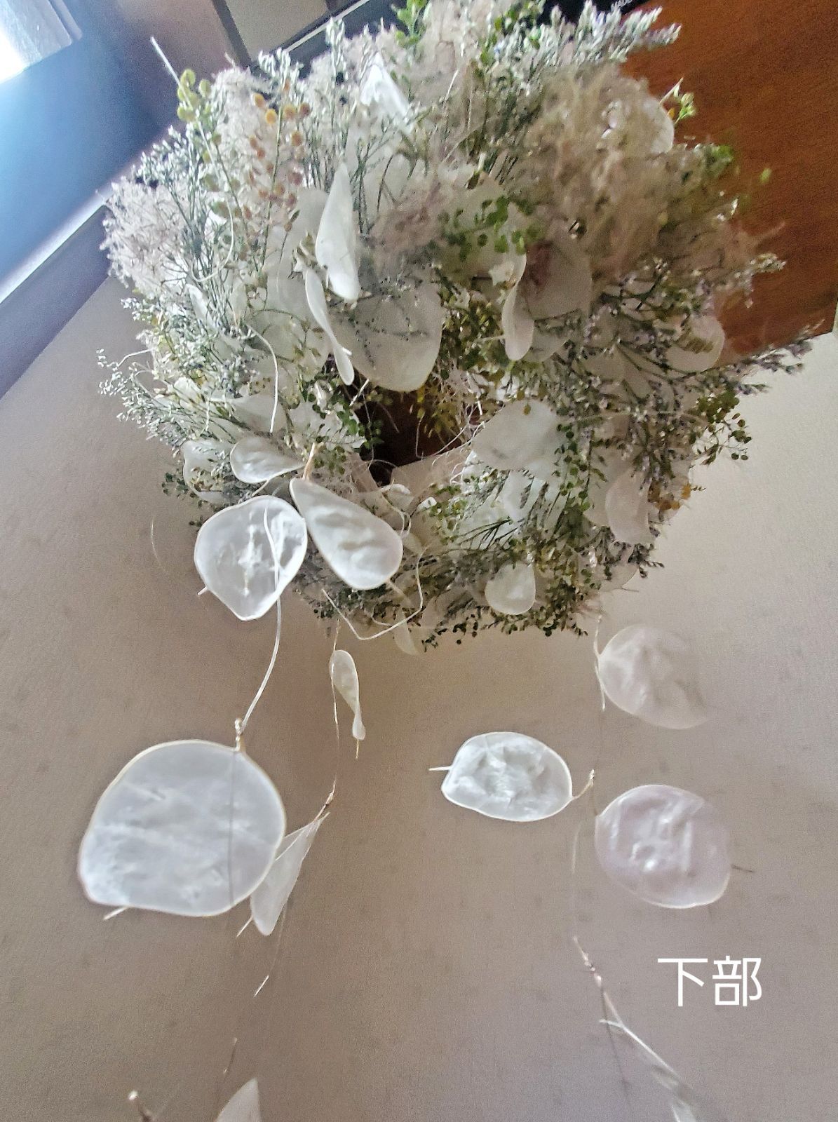 ルナリア舞うスモークツリー のフライングガーランド　ドライフラワー ルナリア舞うスモークツリー のフライングガーランド ドライフラワー