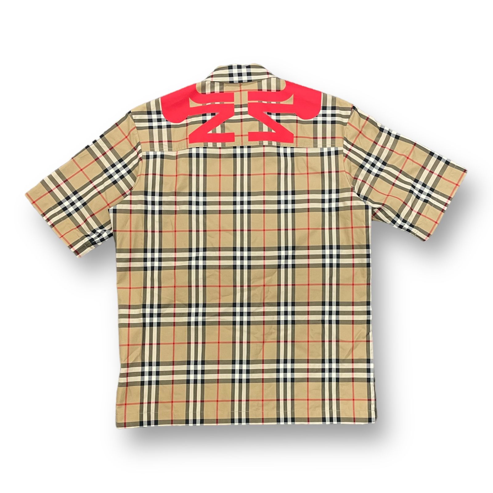 新品 国内正規 BURBERRY 22SS 半袖 ジップ シャツ ユニバーサル