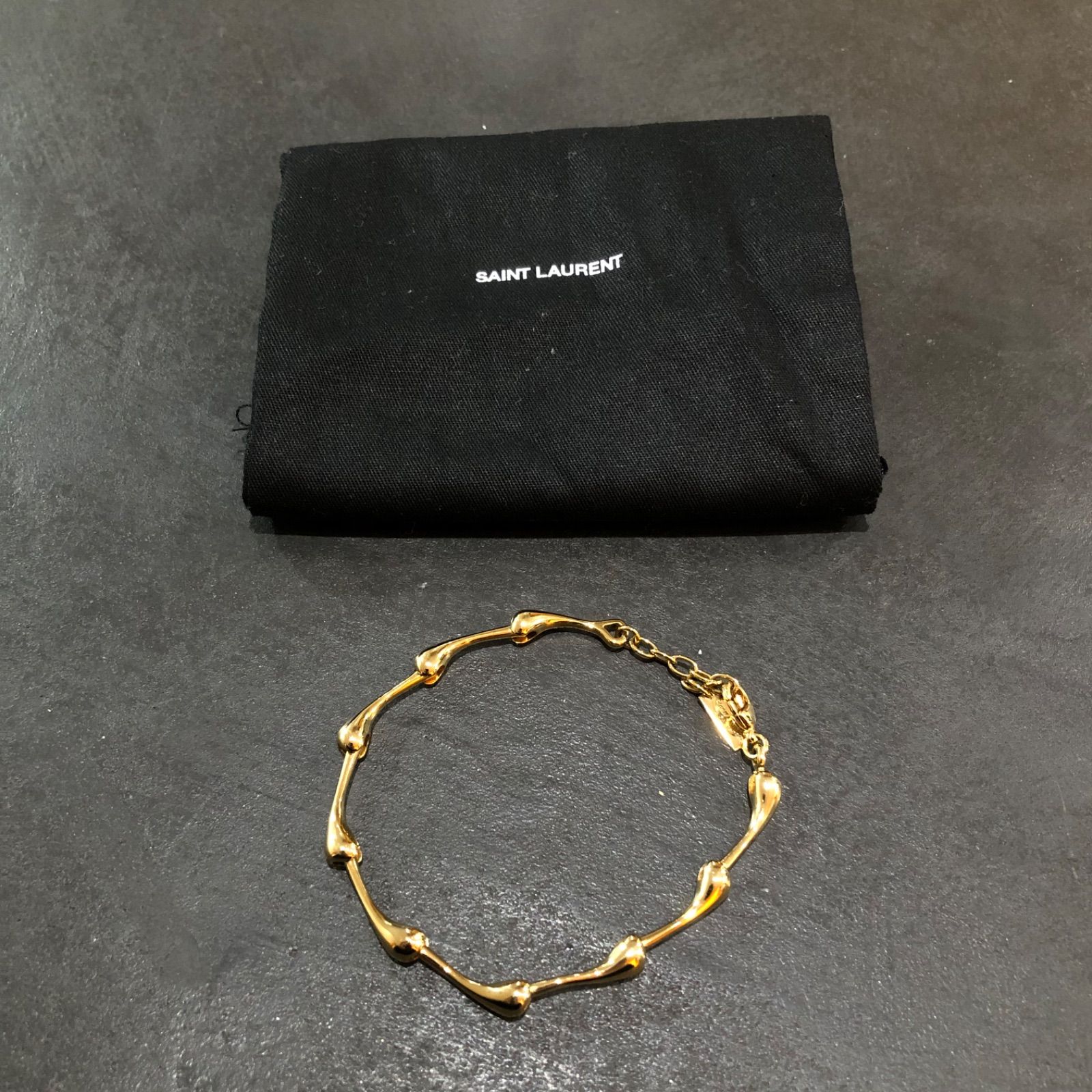 サンローランバングル サンローラン SAINT LAURENT ブレスレット バングル オピウム ブラック