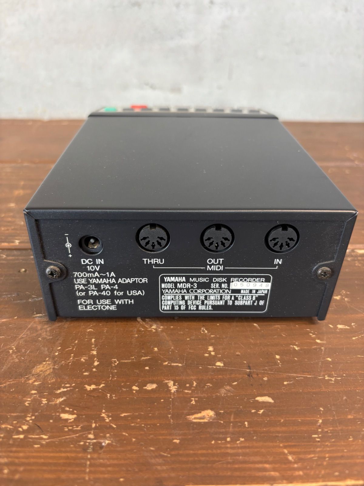 YAMAHA 音楽ディスクレコーダー MDR-3 YAMAHA ミュージックディスクレコーダー MDR-3 【ジャンク品
