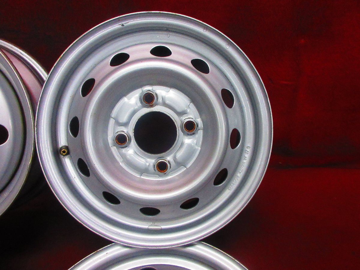 スチール ホイール 4本 スバル SUBARU サンバー 純正 12×4.00B 4穴 PCD 100 38 ハブ径 60 プレオ サンバー レックス◆51768H