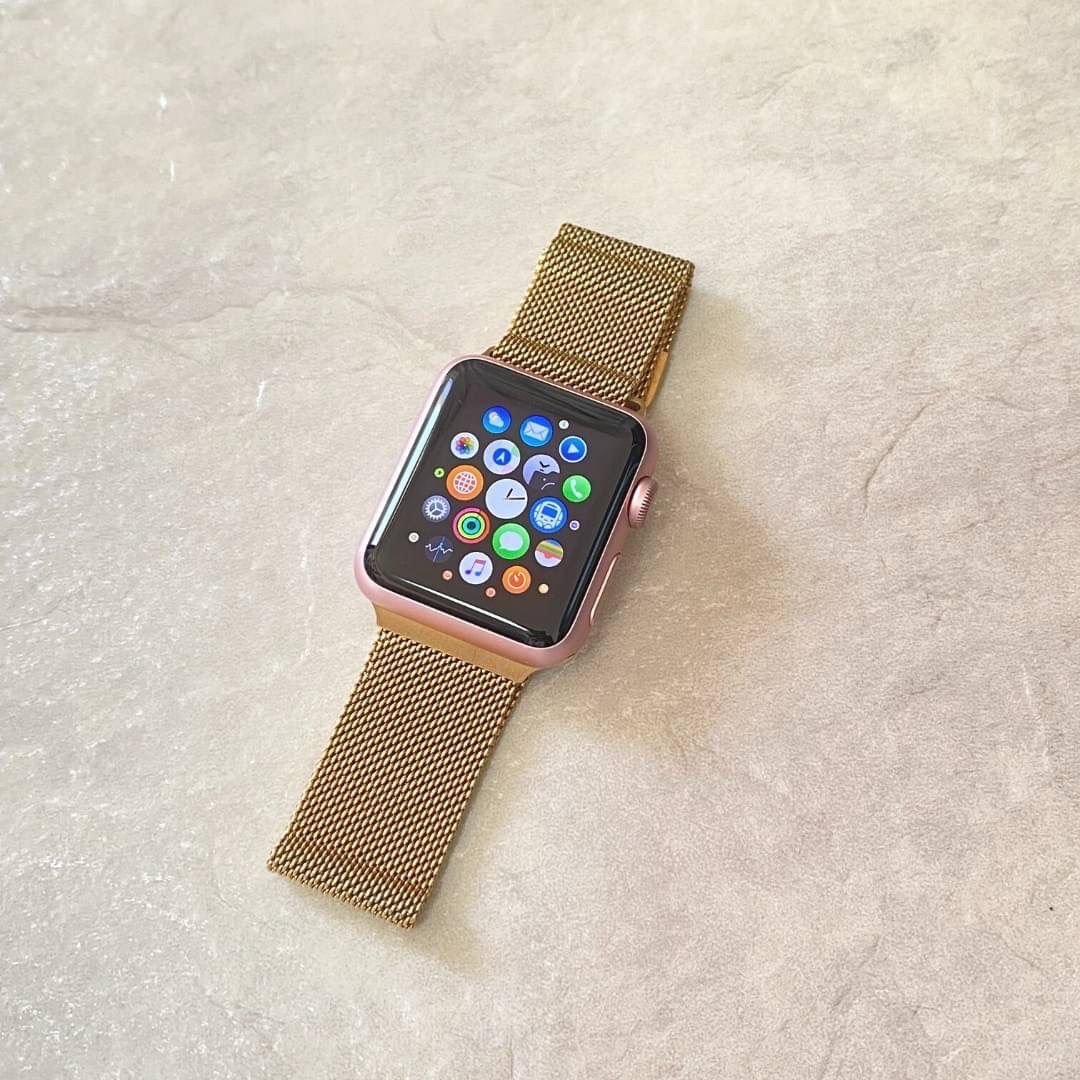 Apple Watch アップルウォッチ ミラネーゼループ バンド ゴールド 