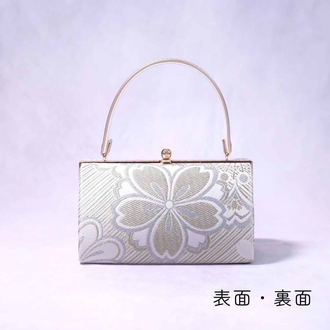 新品・未使用 草履バックセット 【桜×シルバーゴールド】 成人式 振袖