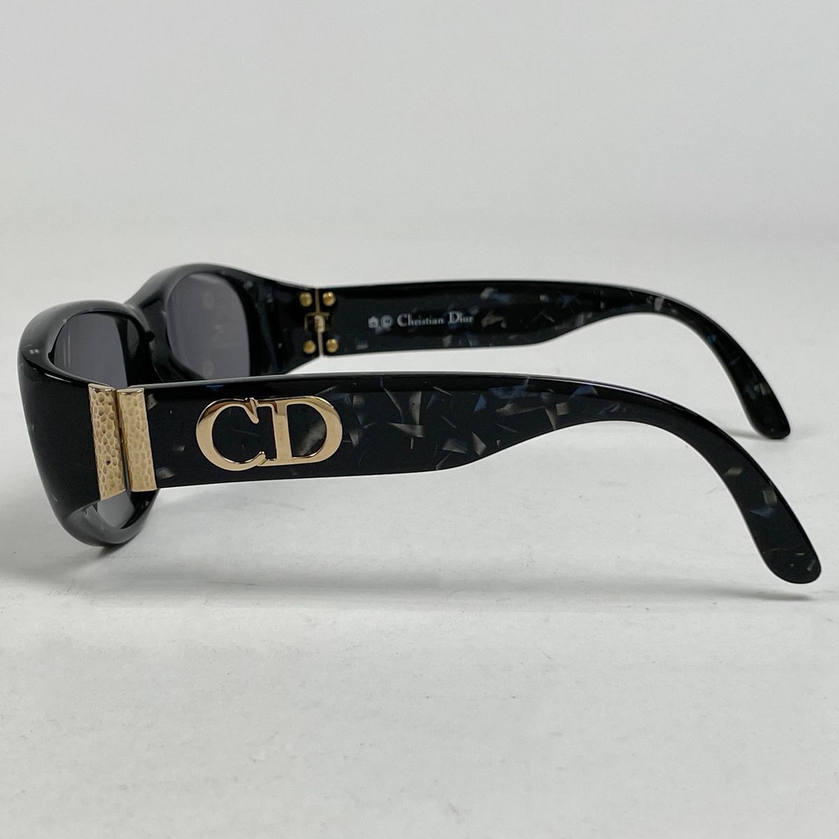 クリスチャンディオール Christian Dior ロゴ サングラス CD アイウェア サングラス プラスチック ブラック レディース