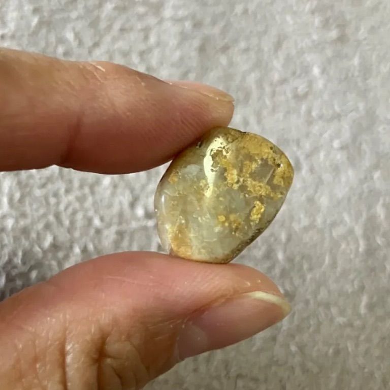 多摩川 石 天然石 メノウ アゲート 鉱物 研磨済 - メルカリ