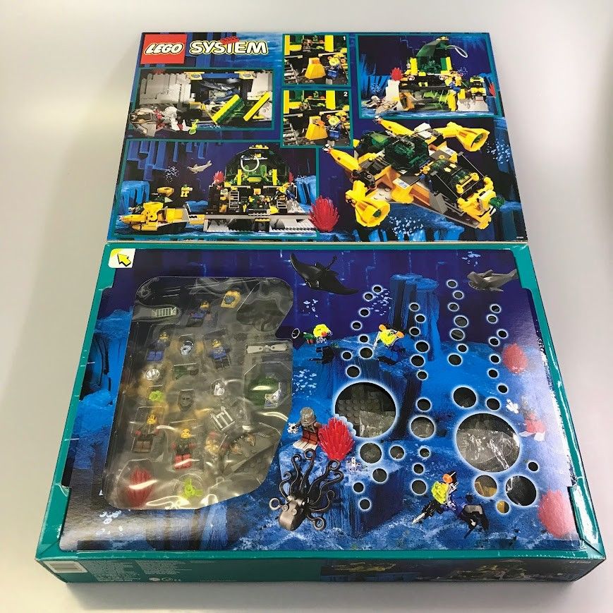 正規品 新品未開封 LEGO レゴ システム 6199 アクアゾーン 廃盤品 レア 希少 HD-477-Z ※オールドレゴ ミニフィグ ダイバー エイ  サメ タコ 潜水艦 Hydro Crystalization Station 372 - メルカリ