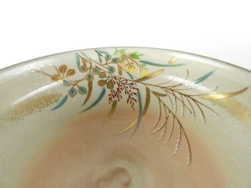 平安 橋本紫雲 造「乾山写秋草文 茶碗」共箱 高さ 約5.5cm