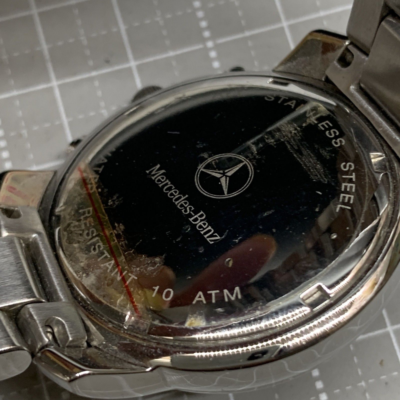 J 360 不動Mercedes-Benz メルセデスベンツ 腕時計 クロノグラフ ブラック文字盤 シルバー メンズウォッチ アメカジ きれいめ