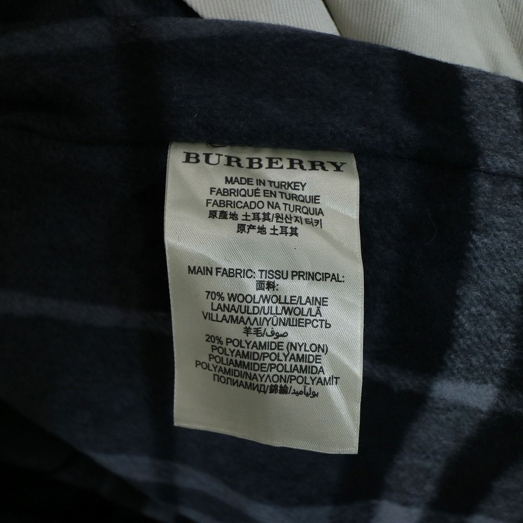 BURBERRY バーバリー ステンカラーコート 防寒 大きいサイズ