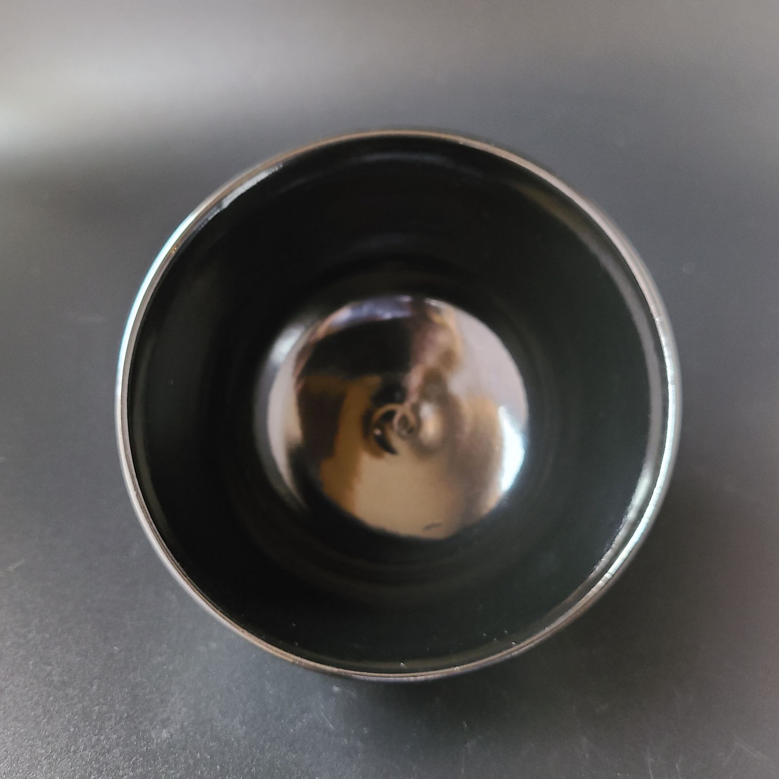 茶道具　黒仁清　波頭絵　茶碗　加藤浩一　共箱　京焼　波　海　夏　抹茶　加藤利昇 茶道具 黒仁清 波頭絵 茶碗 加藤浩一 共箱 京焼 波 海 夏 抹茶
