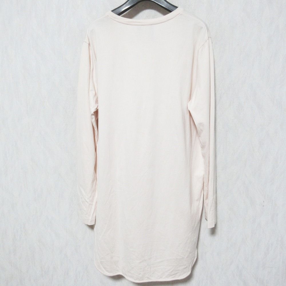美品 ATON エイトン アシンメトリー レイヤードTシャツ ロングカットソー サイズ2 ベージュ レディース 古着 中古 ATON - 美品 ATON エイトン アシンメトリー レイヤードTシャツ