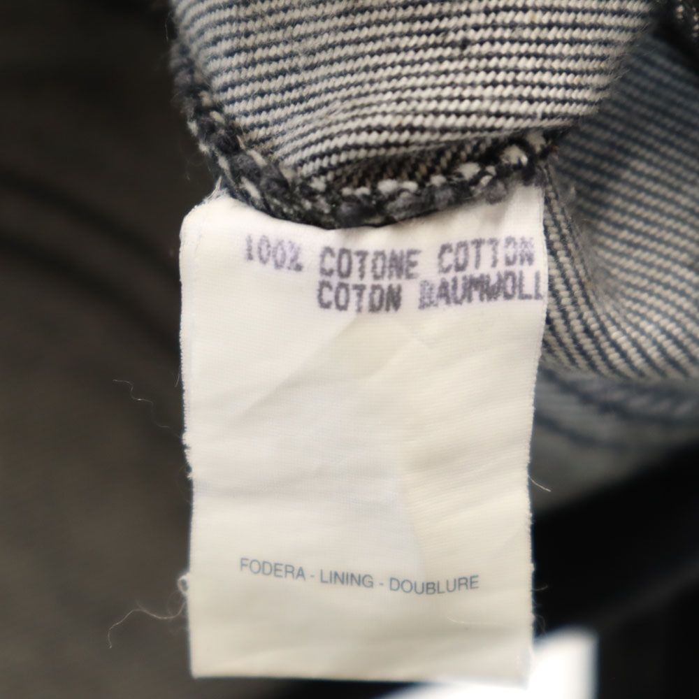 グッチ イタリア製 デニムジャケット 40 ブラック GUCCI ジージャン