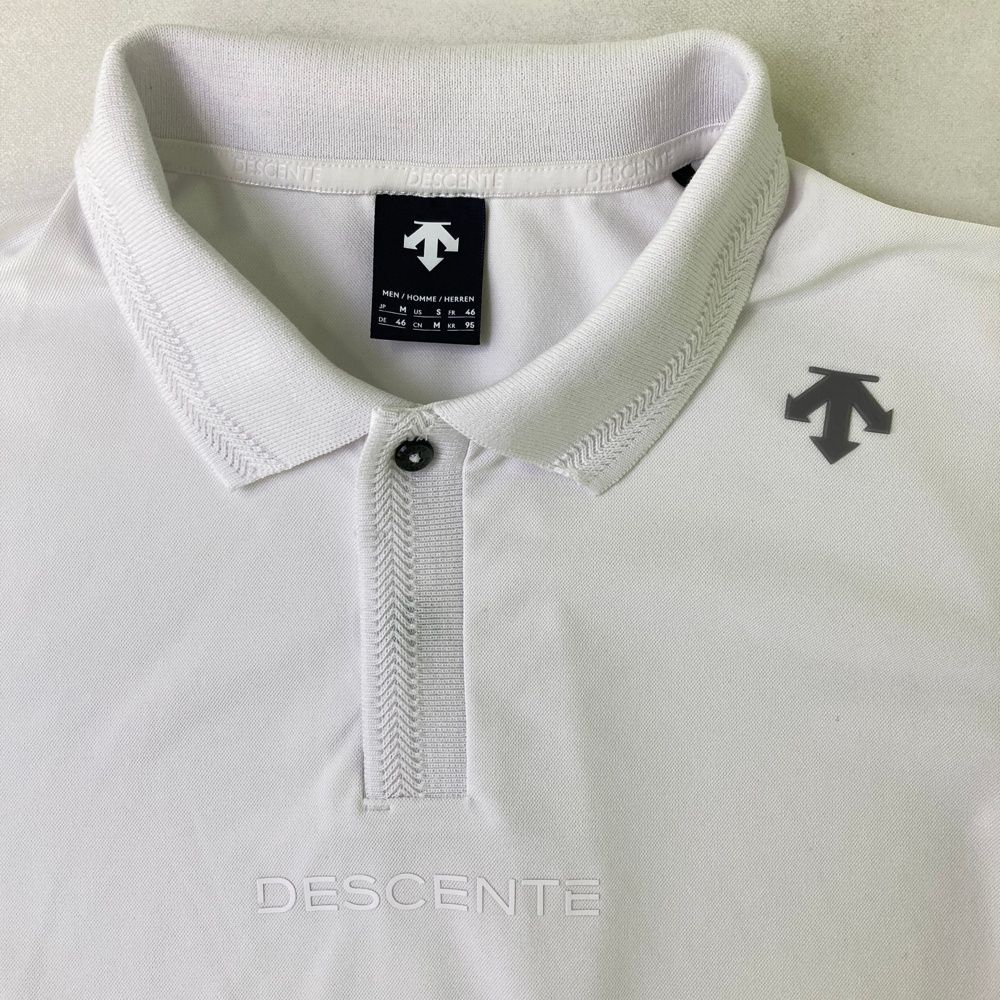 ●美品● デサントゴルフ　ポロシャツ　神白　サイズL 神白 -デサントストア-DESCENTE STORE-