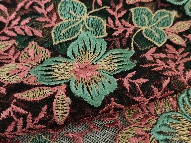 平和屋本店□極上 道中着 ロング丈 スリーシーズン 春夏秋 塵除け 縫  