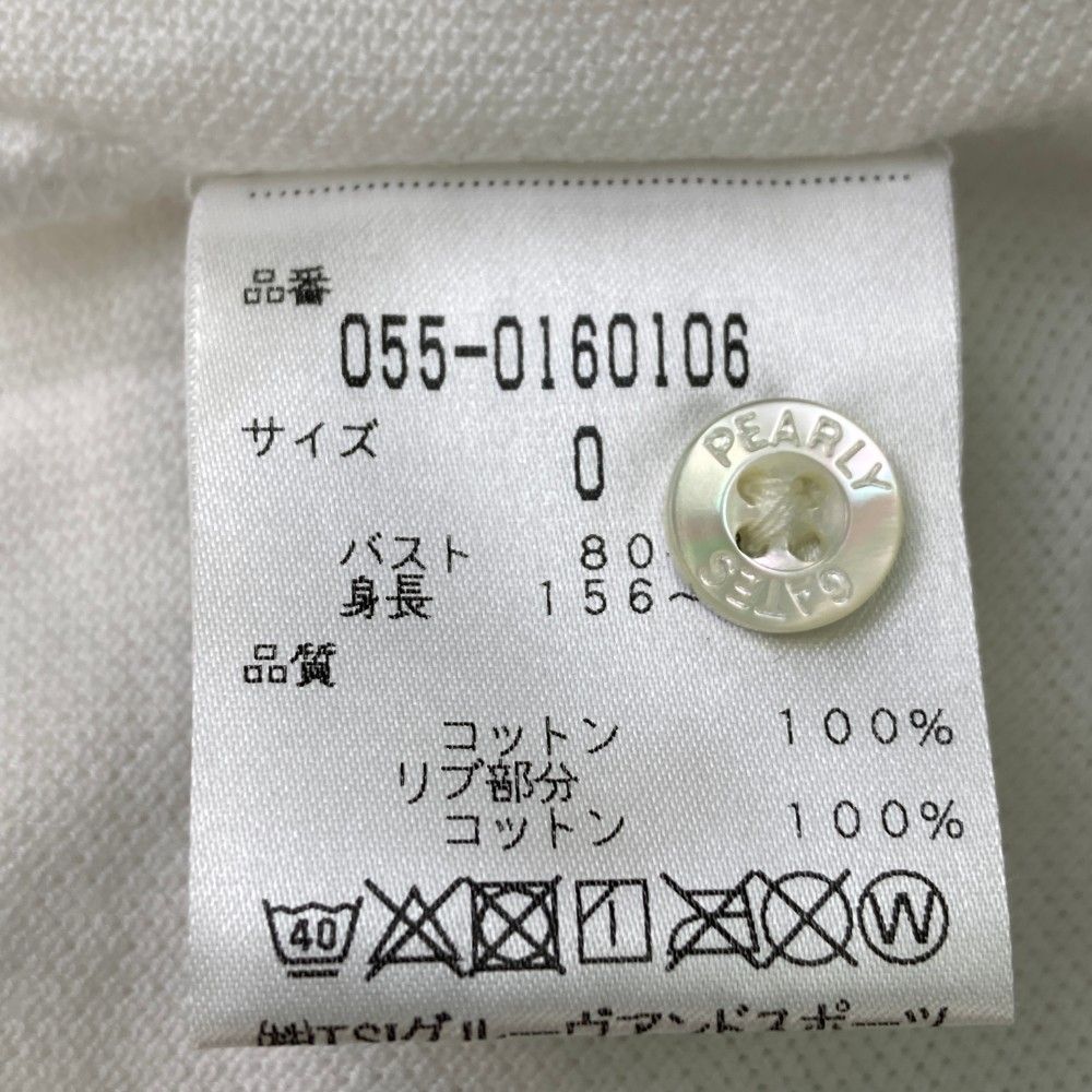 サイズ：0 PEARLY GATES パーリーゲイツ 半袖ポロシャツ