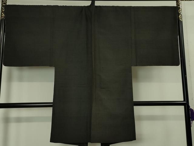 平和屋本店□極上 男性 紬 アンサンブル 長羽織セット キングサイズ  