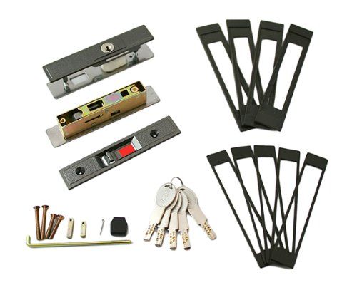 日中製作所 ディンプル引違戸錠 5本キー NPGA800DX-B