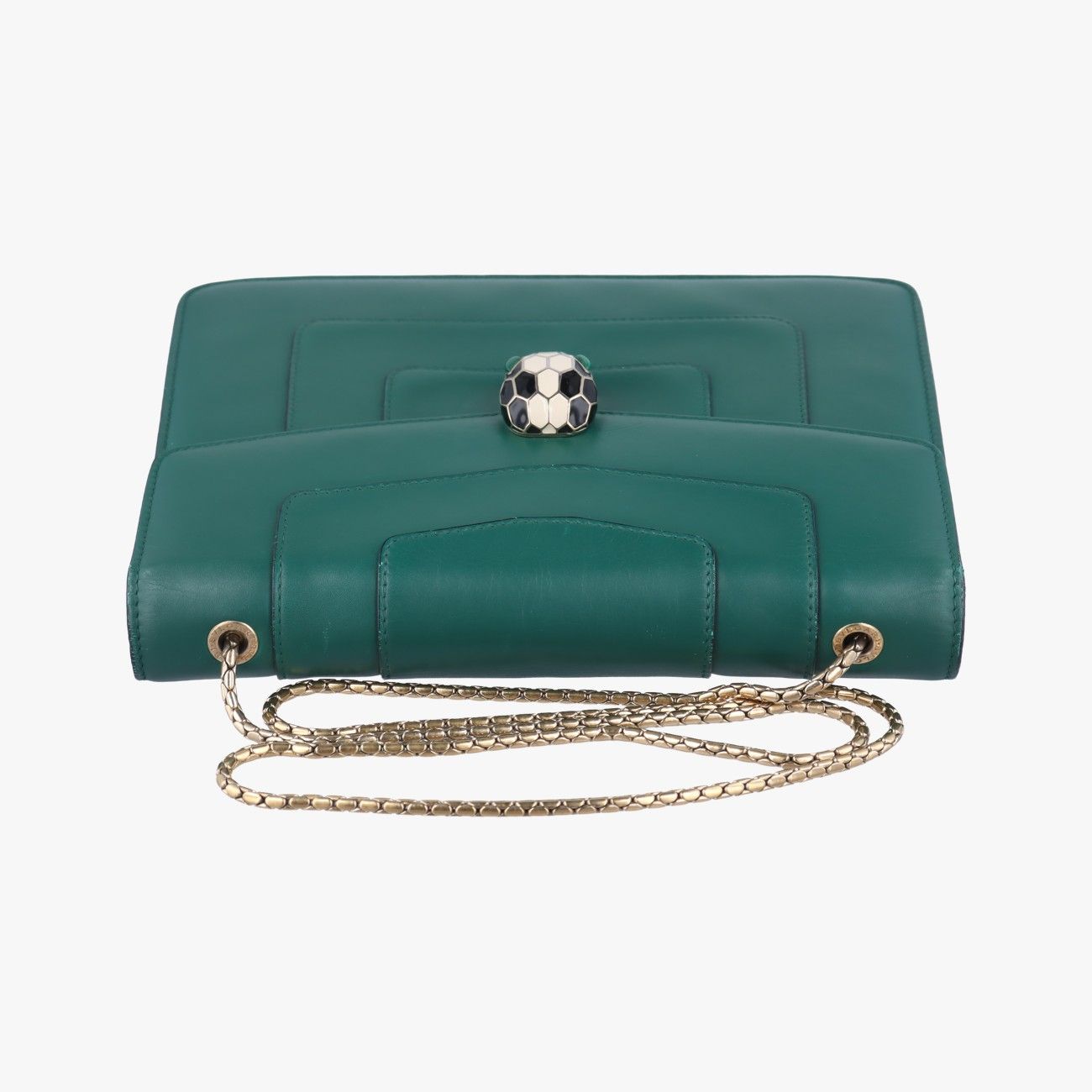 ブルガリ BVLGARI セルペンティ ケース グリーン BVLGARI ブルガリ セルペンティ フォーエバー 三つ折り財布