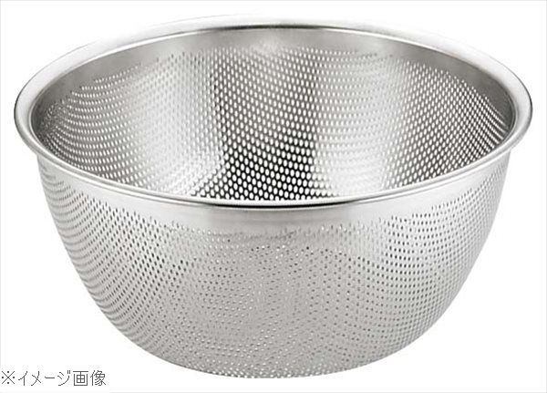 ＵＫ 18-8 ステンレス ＨＡＣＣＰ パンチング深型ざる ３０ｃｍ