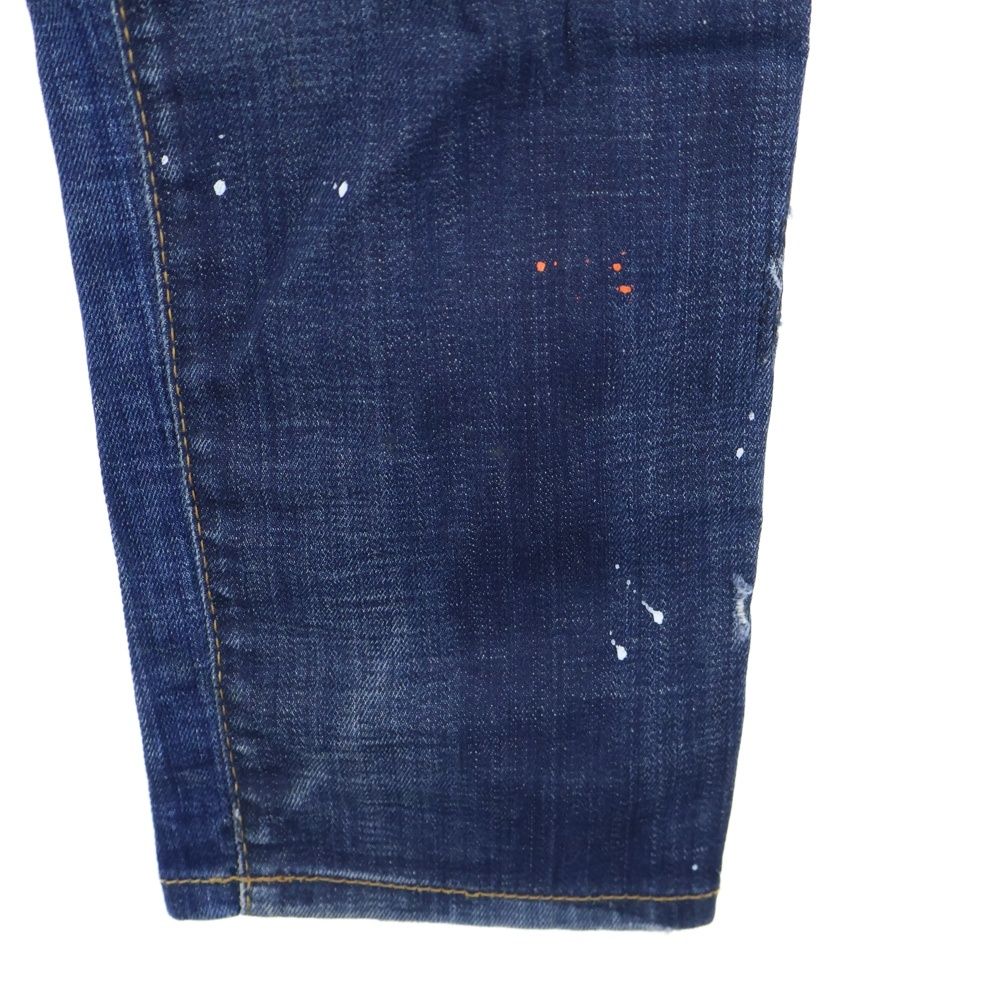 デニム・ジーパン Dsquared Stretch Denim Skater Jeans DSQUARED2 (ディースクエアード) 20SS Skater Jean ダメージ加工