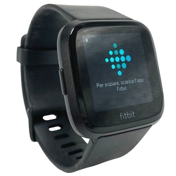 Fitbit Versa フィットネスリストバンド Black 【良い(B)】