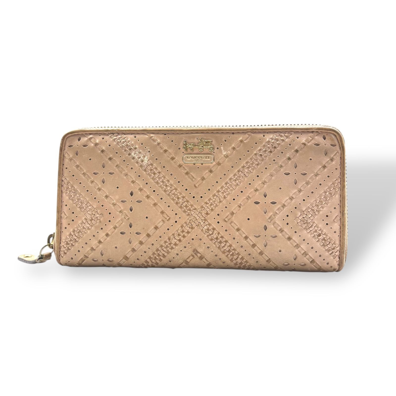 COACH ベージュ エンベロープ型長財布 COACH ベージュ エンベロープ型長財布 公式】コーチアウトレット