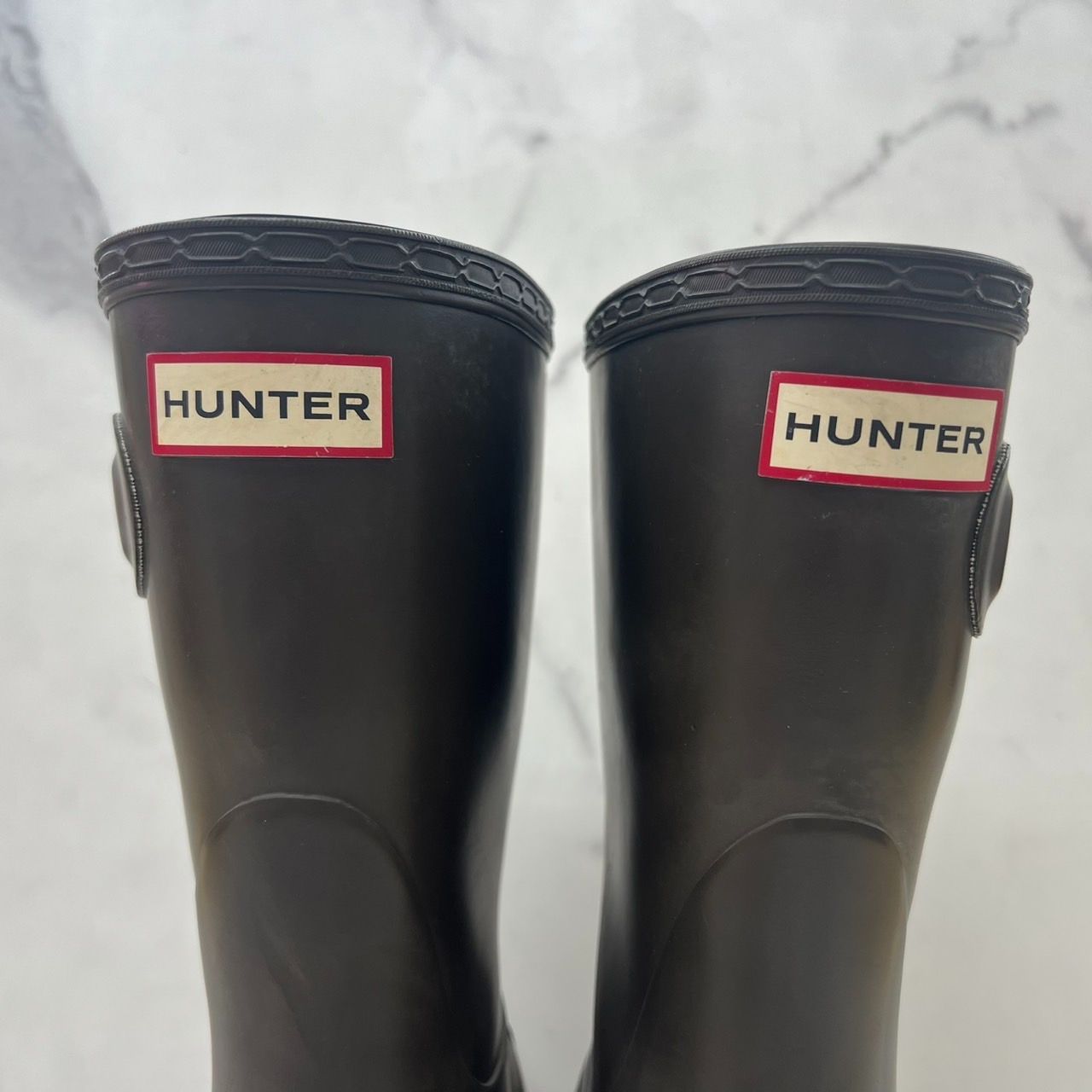 HUNTER レインブーツ ブーツ ブラウン 23.5 ハンター HUNTER ハンター レインブーツ 長靴 ORIGINAL SHORT ブラウン系