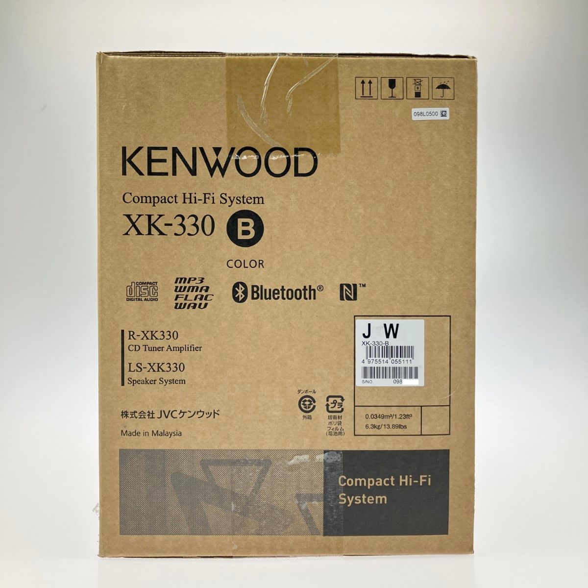 み*も様 KENWOOD XK330-B 長期保証付き JVCケンウッド ケンウッド コンポ Bluetooth XK-330-B ブラック