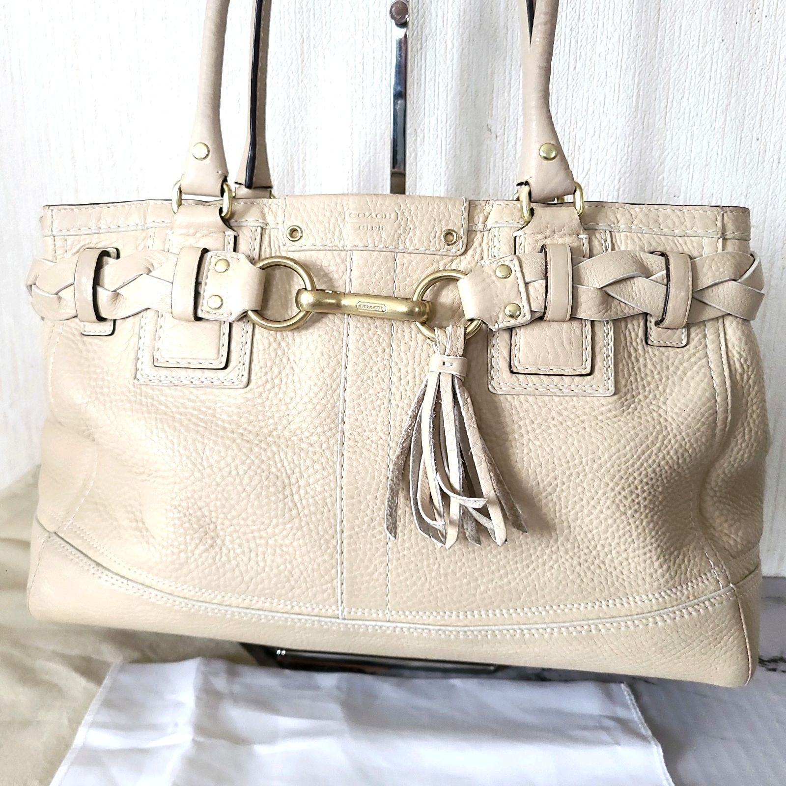 COACH コーチ】バッグ ・トート オールレザー 10529アイボリー