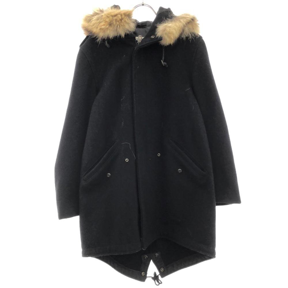 ショット USA製 U.S.797 FIELD JACKET ウールブレンド ファーフード付き フィールドジャケット 38 ブラック schott メンズ