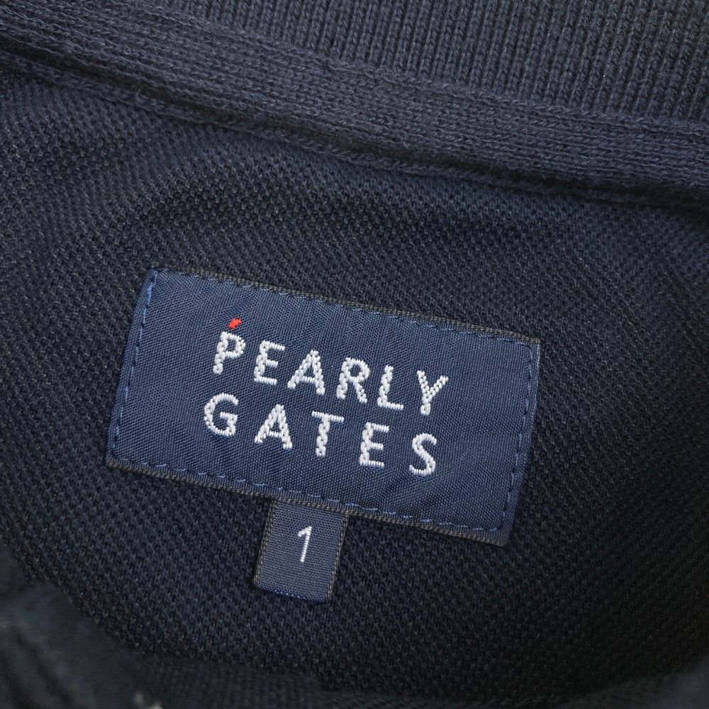 サイズ：1 PEARLY GATES パーリーゲイツ 055-1161204 長袖ポロシャツ 花柄 ネイビー系 [240101442200] ゴルフウェア レディース ストスト サイズ：1 PEARLY GATES パーリーゲイツ 055-1161204 長袖