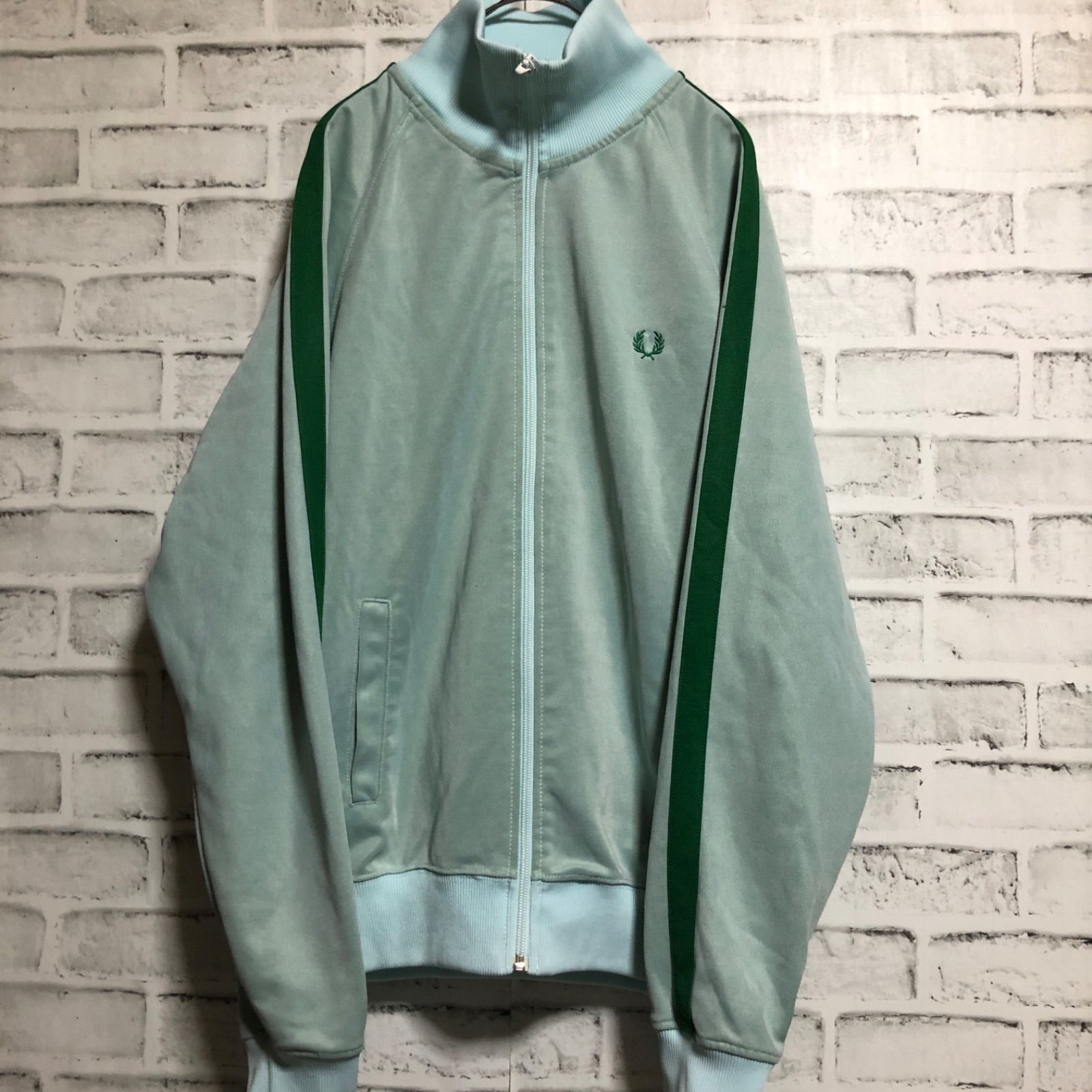 Fred Perry⭐️トラックジャケット/ジャージ M ミント 緑刺繍月桂樹 