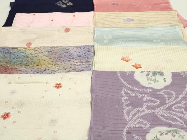 平和屋着物＊夏物 和装小物 帯揚げ10枚 全て正絹 未使用品あり 逸品  