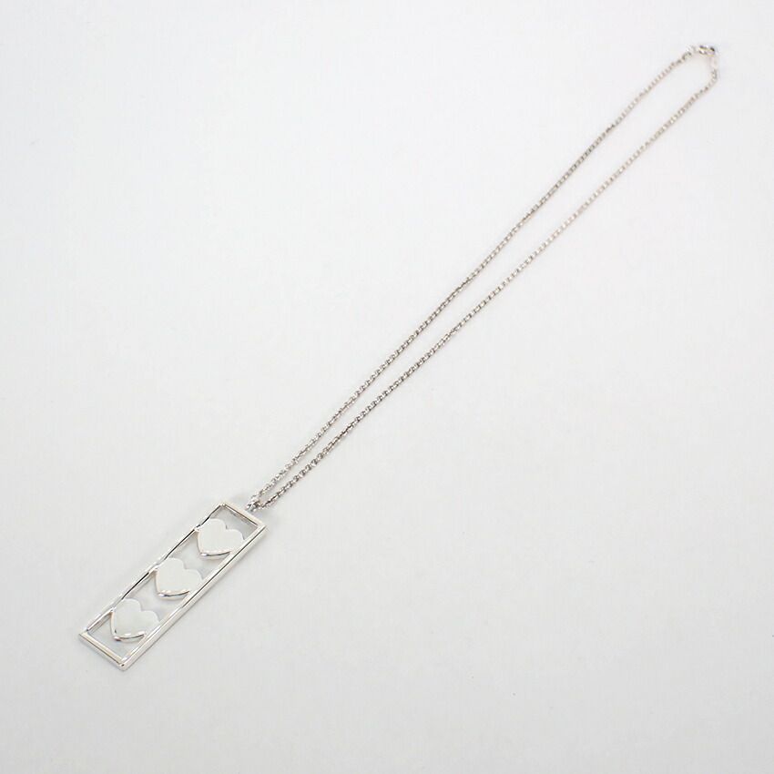 ティファニー 925 トリプルハート ペンダント/ネックレス//g476-97  