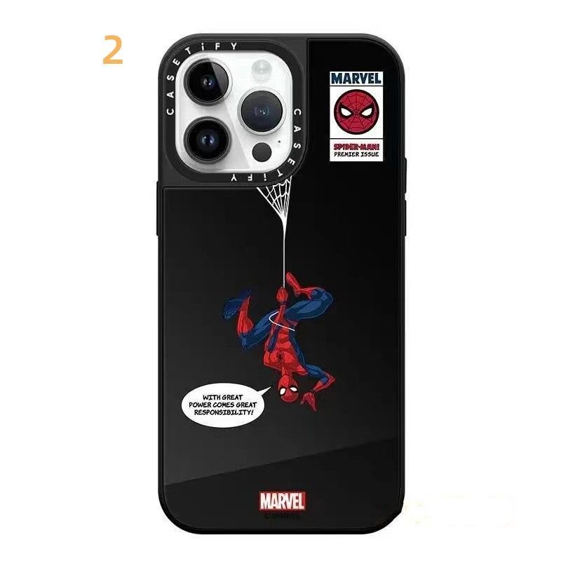 CASETiFY×Spider-Man iPhoneケース スマホケース耐衝撃   iPhone15ケース ファッション iPhone14proケース iPhone13ケース iPhone12ケース 多機種対応