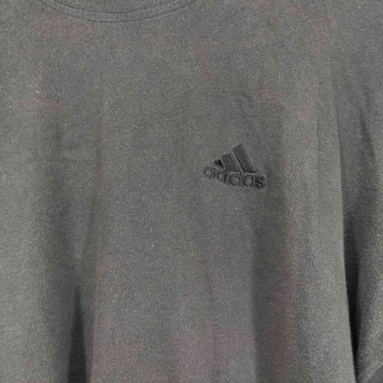 s 90s adidas originals ワンポイント 刺繍 L 90s old adidas ワンポイントロゴ刺繍 L/S サーマルT グラン