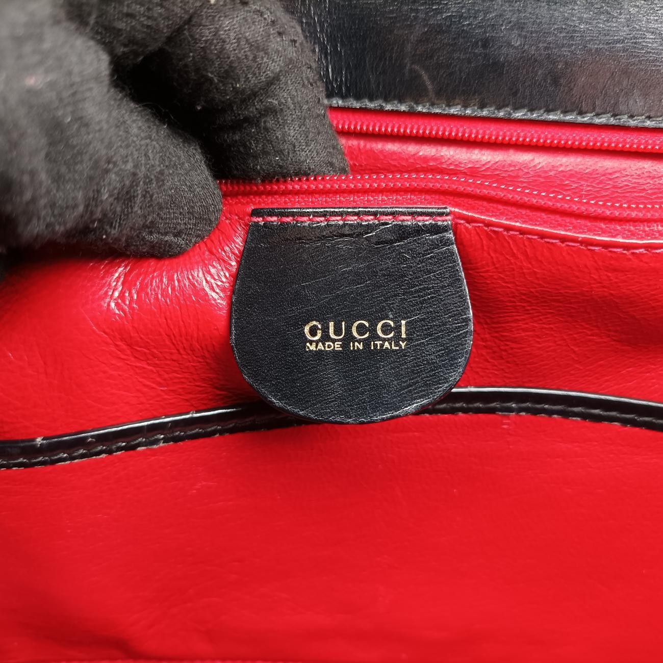 グッチGucciバンブーブラックレザー000.26