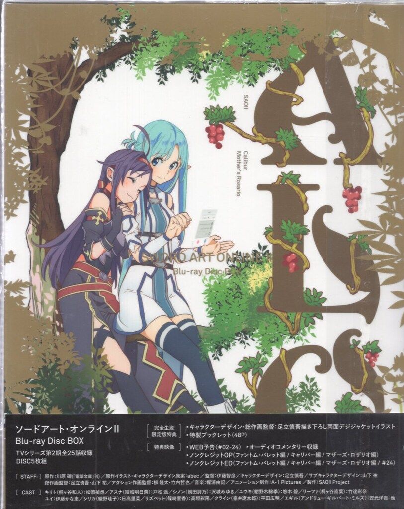 アニメBlu-ray ソードアート・オンラインII Blu-ray Disc BOX 完全生産