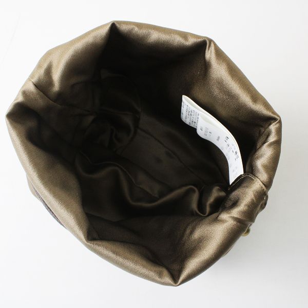 mina perhonen ポーチ　ring flower リングフラワー　茶色 mina perhonen ポーチ ring flower リングフラワー 茶色