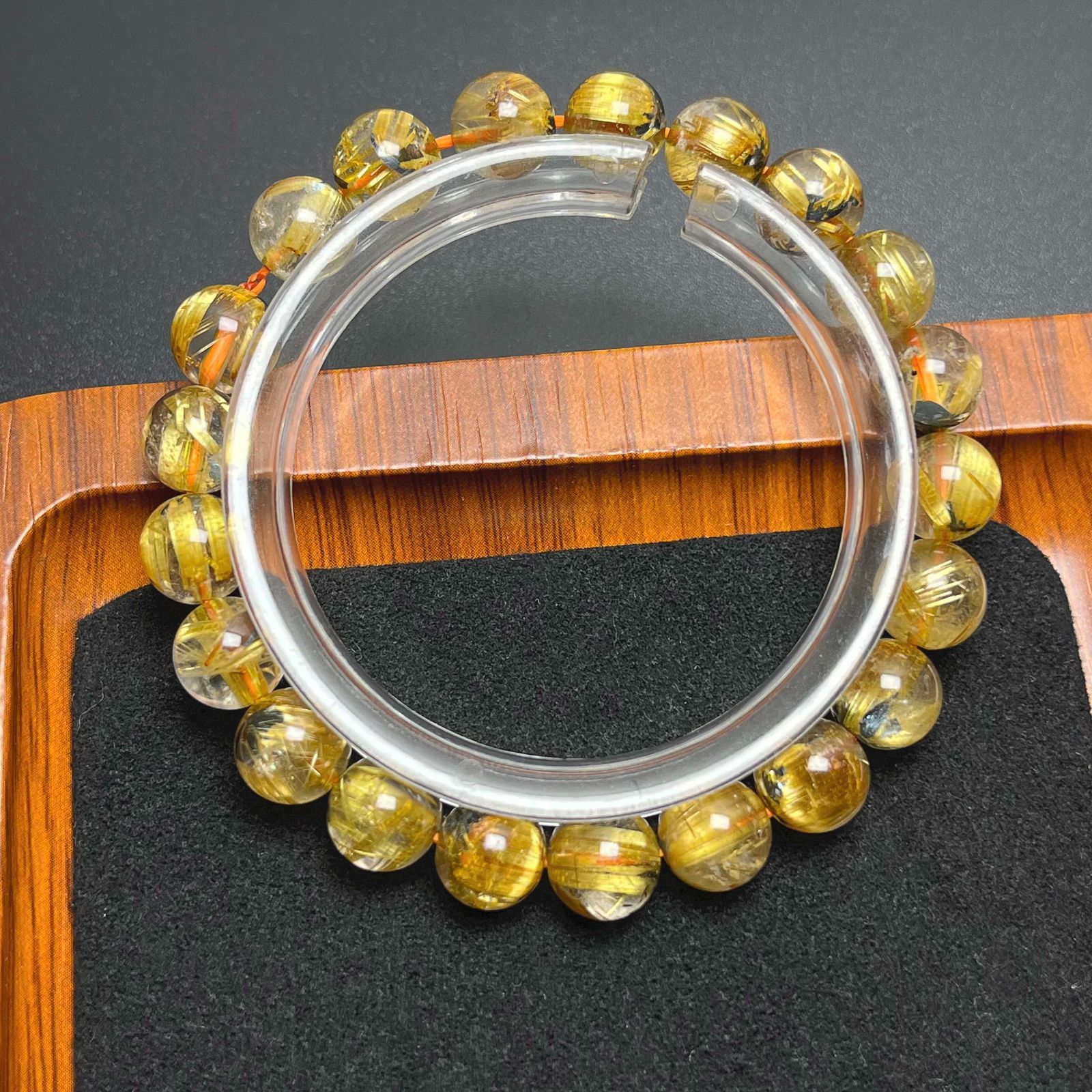 絶賛 EU製 ☆太陽花タイチンルチル☆黄金針水晶 金運 開運