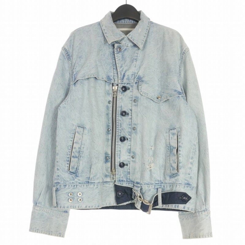 タム TAMME 23AW CRACKS BLEACH DENIM B.D JACKET ブリーチ デニム 