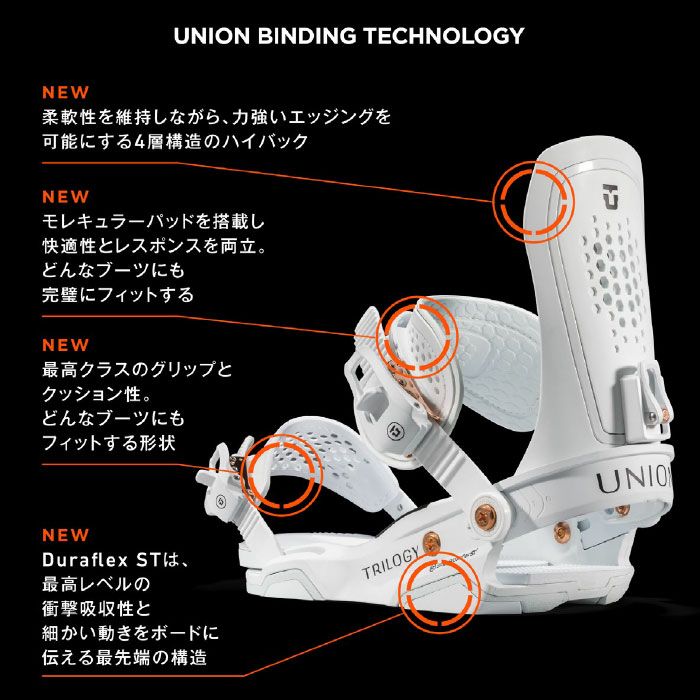 ユニオン スノーボード ビンディング 金具 23-24 UNION トリロジー TRILOGY 女性用 レディース 日本正規品 