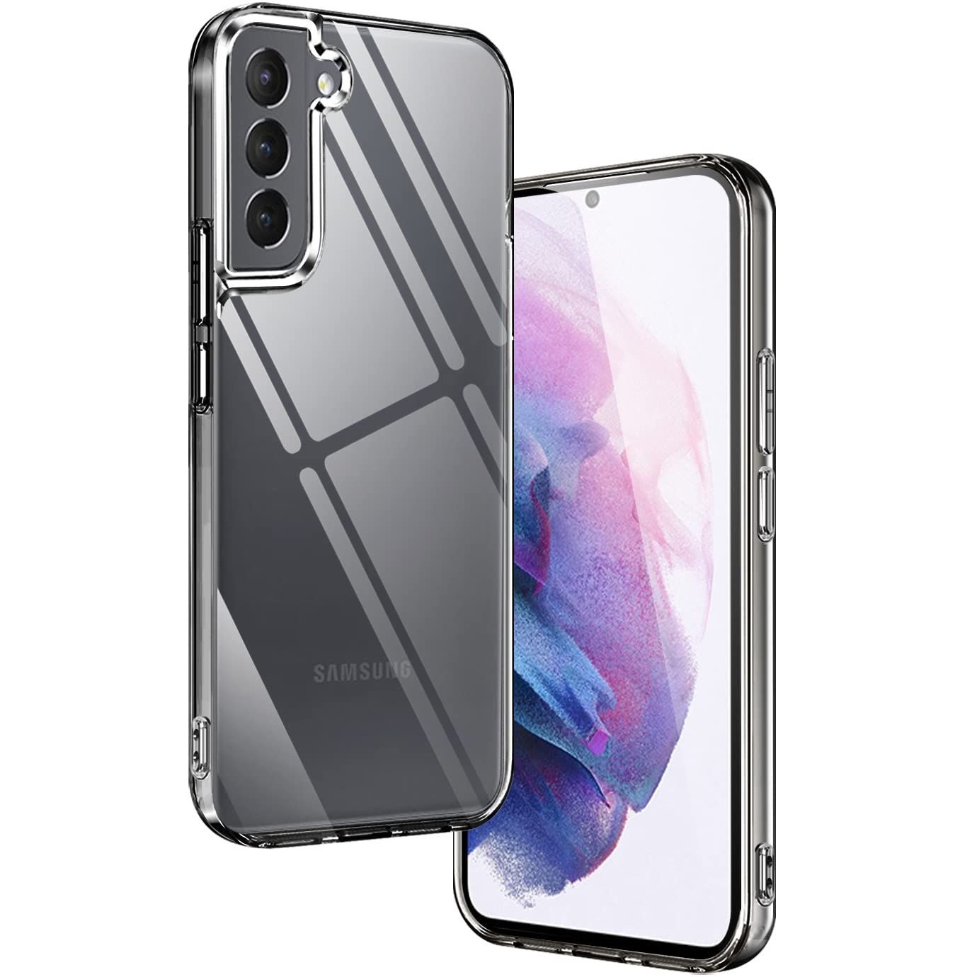 【在庫処分】クリア ケース SC-51B / SCG09 GalaxyS21 5G 保護カバー 軽量 スマホケース 耐衝撃 S21 ソフト TPU 薄型 透明 Galaxy 背面クリア ストラップホール付き カバー