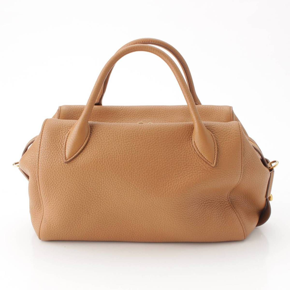 PRADA ベージュ ハンドバッグ ベージュ/グラニットグレー スモール エンブロイダリー