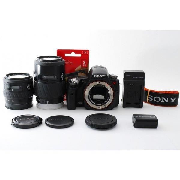 SONY α55 ダブルズームセット Amazon | SONY デジタル一眼レフ α55(ダブルズームレンズキット