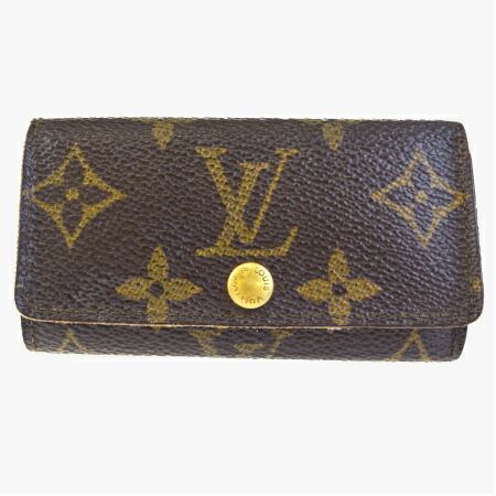 【中古】 ルイヴィトン LOUIS VUITTON ミュルティクレ 4連キーケース モノグラム レザー M62631 03HA789