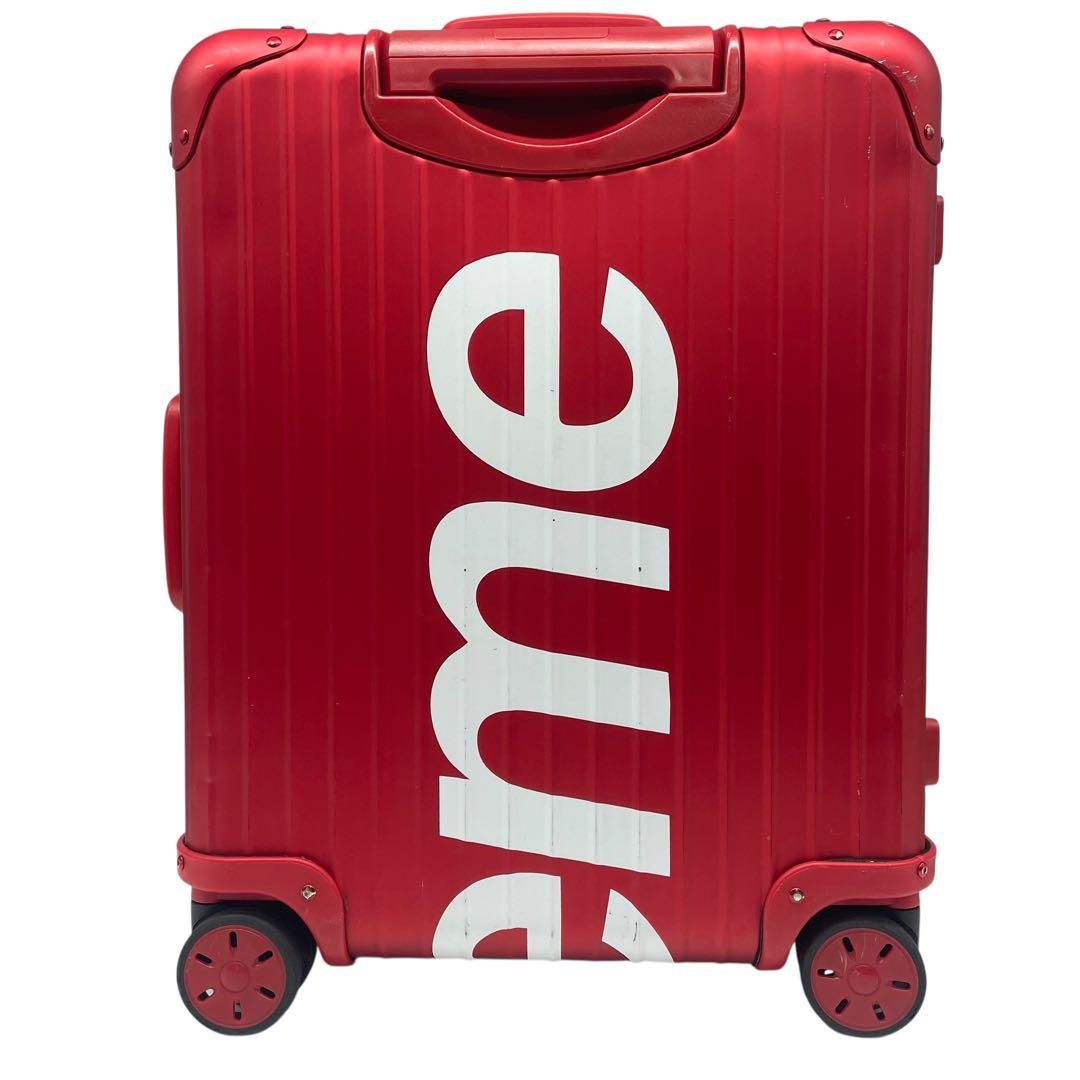 RIMOWA リモワ supreme シュプリーム コラボ キャリーケース ロゴ トラベル トパーズ レッド